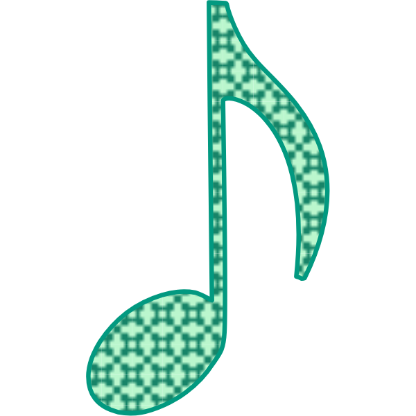 Eight note musical symbol